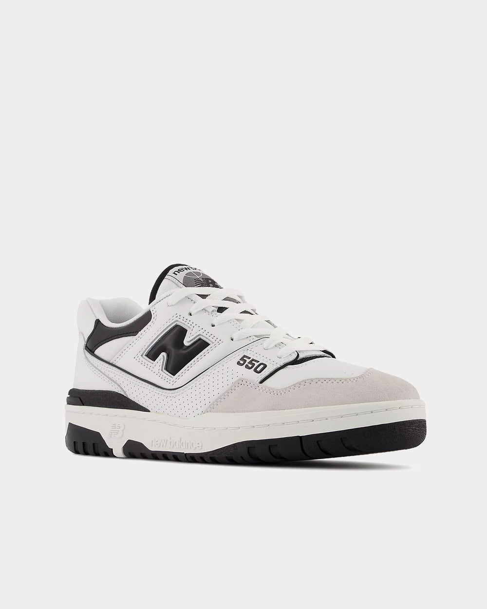 New Balance - 550 Sea Salt with Black Low Top Sneakers
