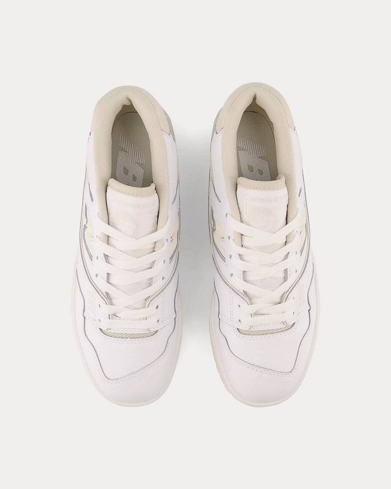 New Balance 550 White with Silver Birch Low Top Sneakers - 2