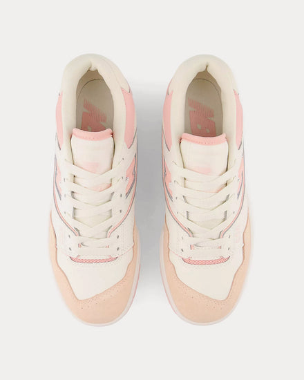 New Balance 550 White / Pink Low Top Sneakers - 2