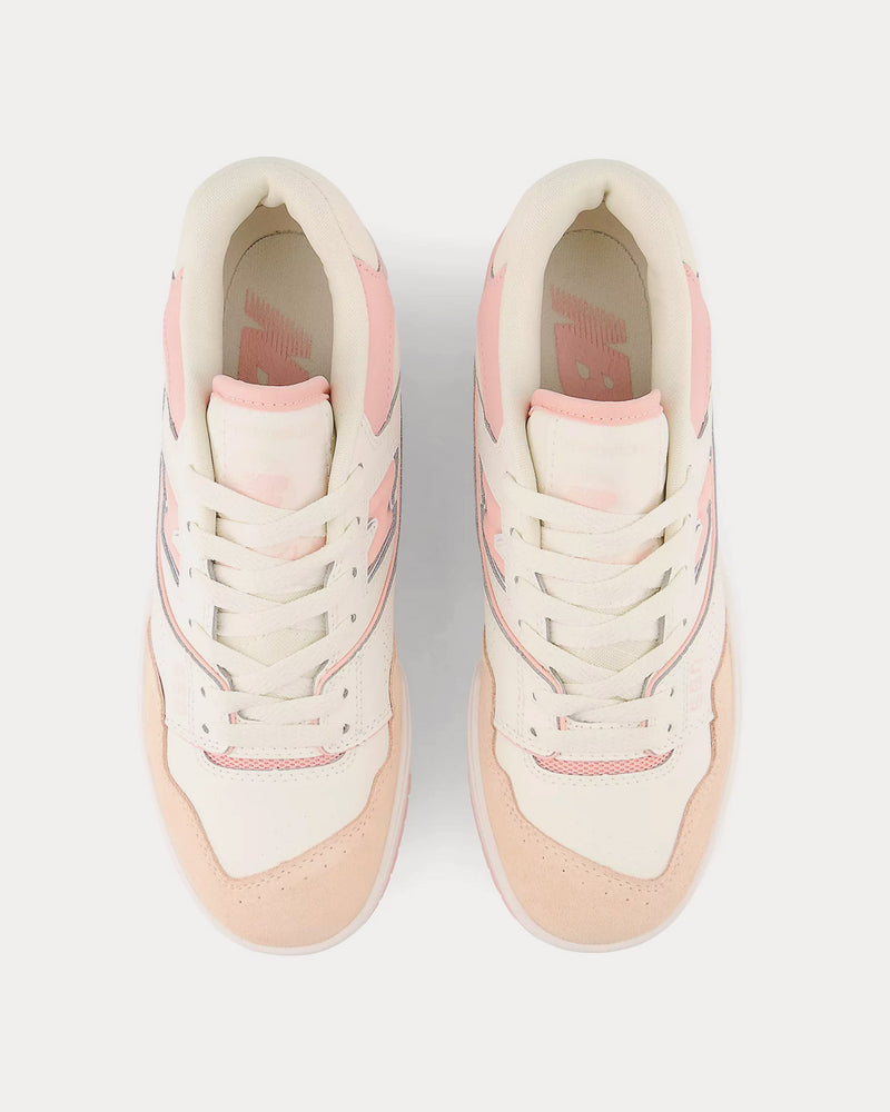 New Balance 550 White / Pink Low Top Sneakers - 2