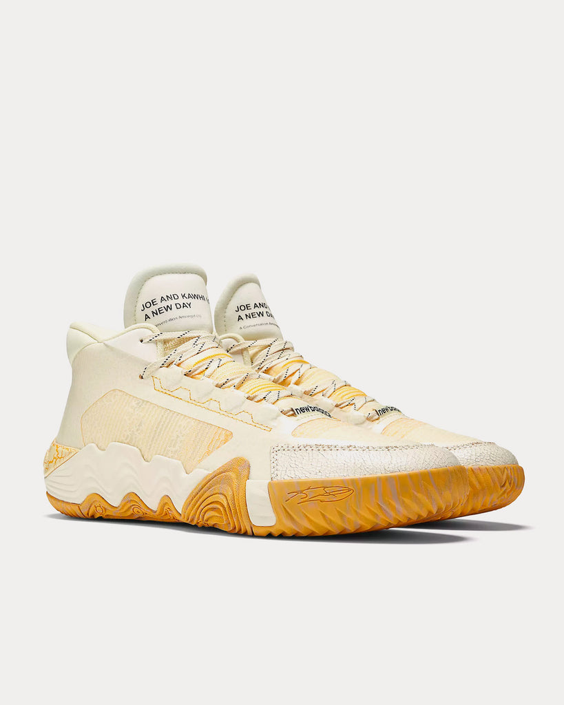 New Balance x Joe Freshgoods Kawhi Sig 2 \'Conversations Amongst Us\' Dawn  Glow with Raw Cashew Mid Top Sneakers - Sneak in Peace