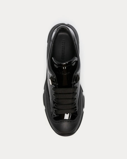 New Standard Evolve Patent Leather Black Low Top Sneakers - 2