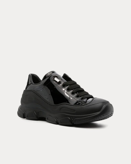 New Standard Evolve Patent Leather Black Low Top Sneakers - 3
