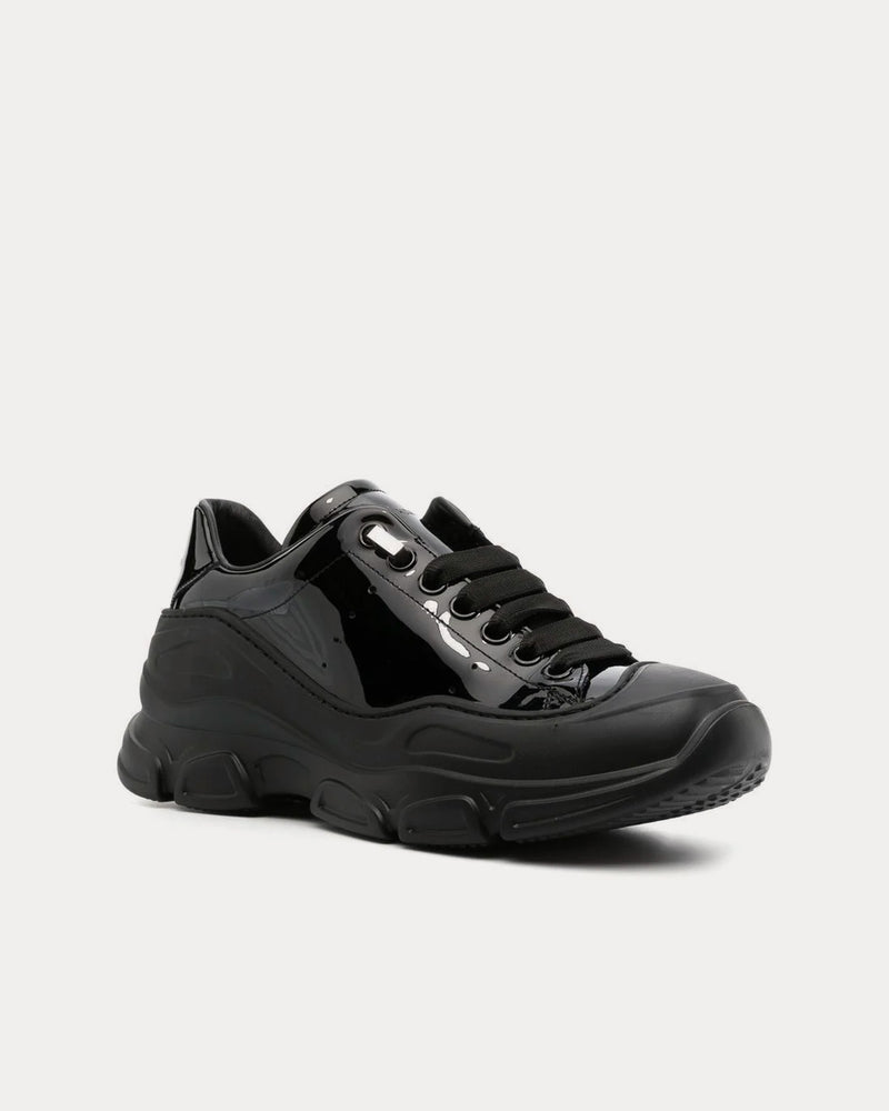 New Standard Evolve Patent Leather Black Low Top Sneakers - 3