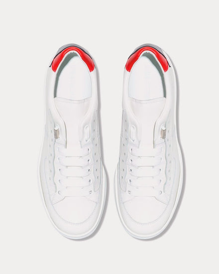New Standard Blend White / Black / Red Low Top Sneakers - 2