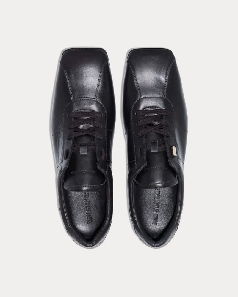 New Standard Change Leather Black Low Top Sneakers - 2