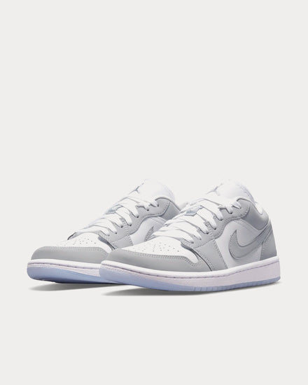 Jordan Air Jordan 1 Low White / Aluminium / Wolf Grey Low Top Sneakers - 2