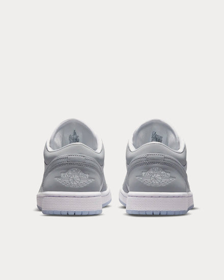 Jordan Air Jordan 1 Low White / Aluminium / Wolf Grey Low Top Sneakers - 4
