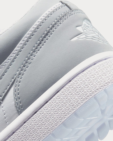 Jordan Air Jordan 1 Low White / Aluminium / Wolf Grey Low Top Sneakers - 6