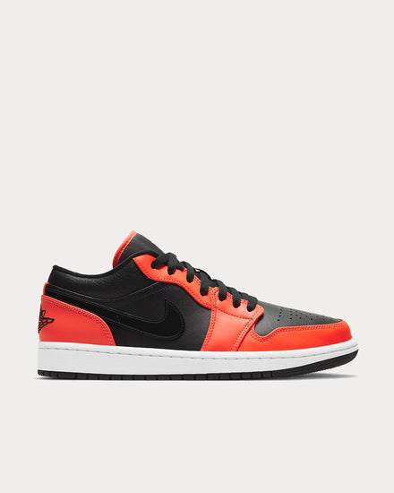 Jordan Air Jordan 1 Low SE Black / White / Turf Orange Low Top Sneakers - 1
