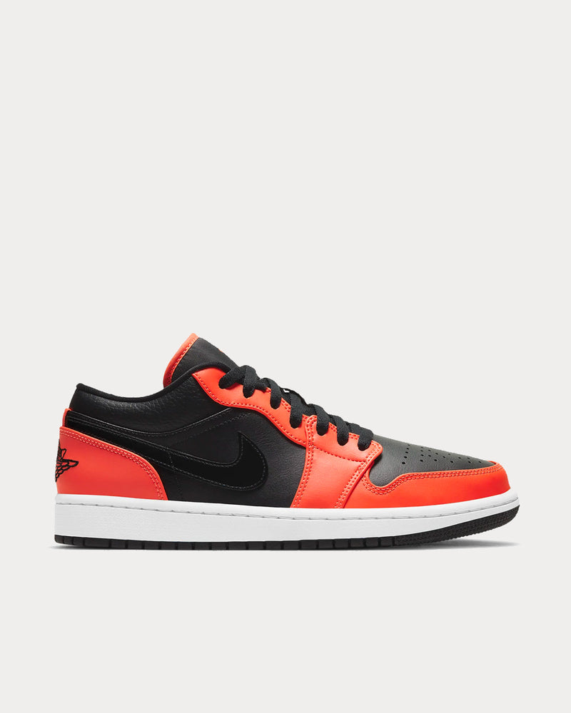 Jordan Air Jordan 1 Low SE Black / White / Turf Orange Low Top Sneakers - 1