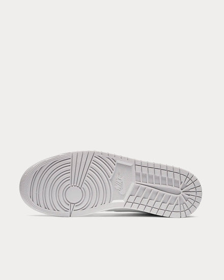 Jordan Air Jordan 1 Mid White/Grey Fog/Vast Grey/Photon Dust High Top Sneakers - 4