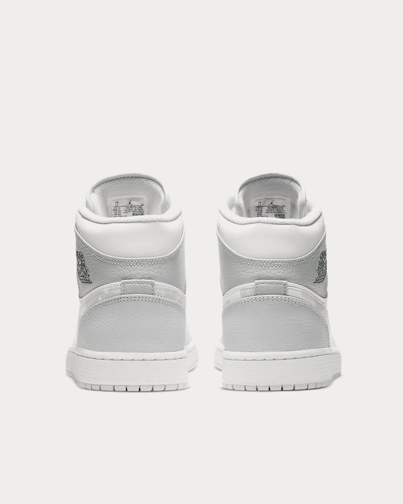 Jordan Air Jordan 1 Mid White/Grey Fog/Vast Grey/Photon Dust High Top Sneakers - 5