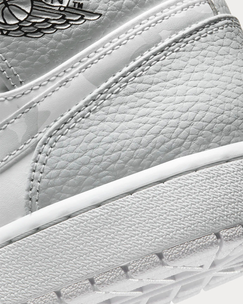 Jordan Air Jordan 1 Mid White/Grey Fog/Vast Grey/Photon Dust High Top Sneakers - 6