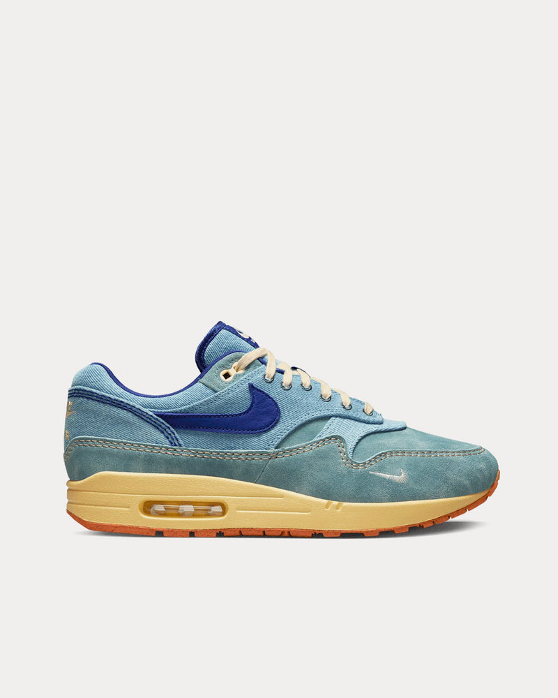Nike Air Max 1 'Dirty Denim' Mineral Slate / Deep Royal Blue / Lemon Wash Low Top Sneakers - 1