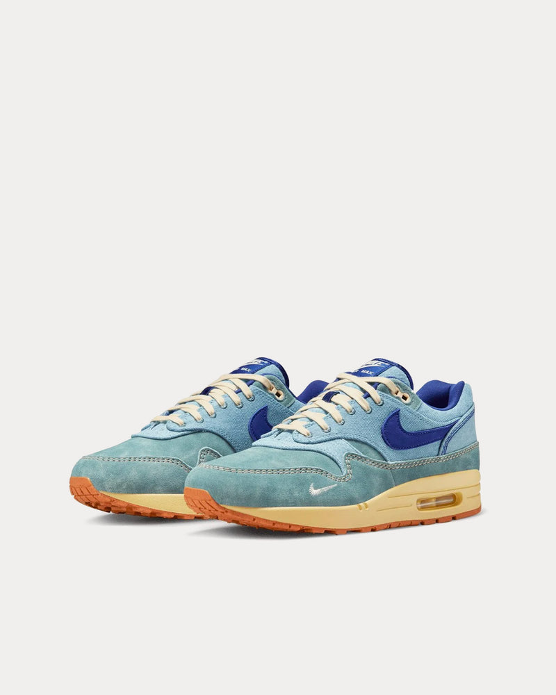 Nike Air Max 1 'Dirty Denim' Mineral Slate / Deep Royal Blue / Lemon Wash Low Top Sneakers - 3