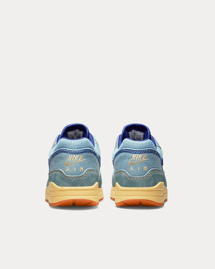 Nike Air Max 1 'Dirty Denim' Mineral Slate / Deep Royal Blue / Lemon Wash Low Top Sneakers - 4