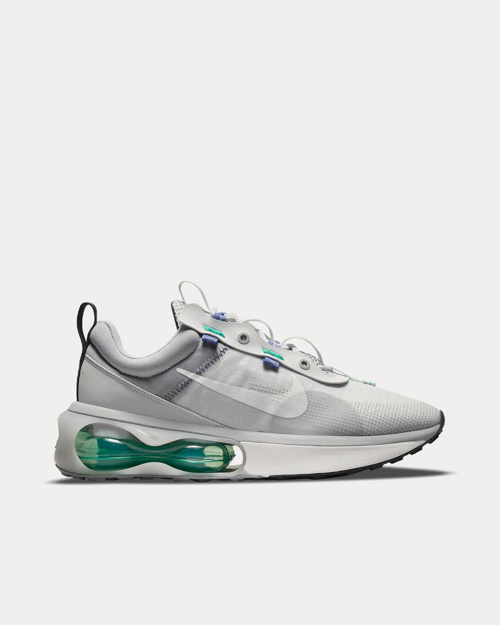 white air max with clear bottom