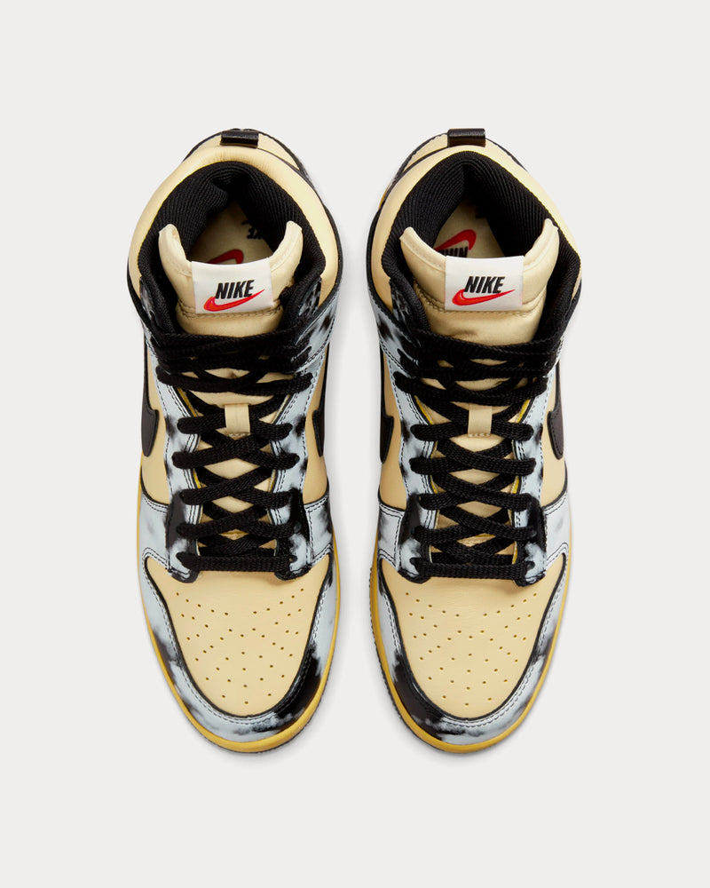 Nike Men's Dunk Hi 1985 SP Lemon Drop / Black / Gold High Top Sneakers