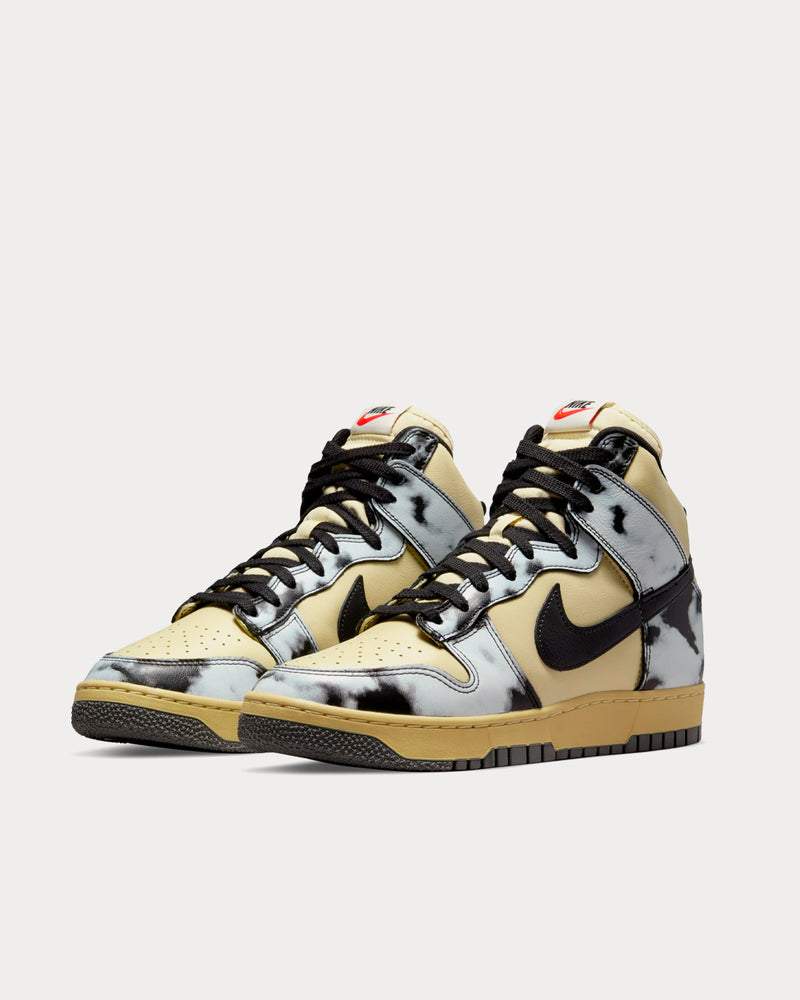 Nike Men's Dunk Hi 1985 SP Lemon Drop / Black / Gold High Top Sneakers