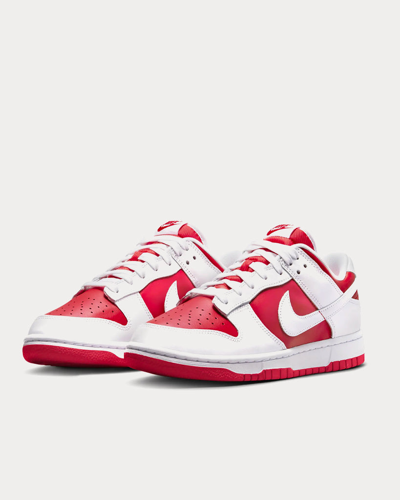 Red white store dunks