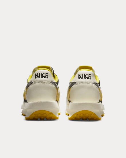 Nike x Sacai x UNDERCOVER LDWaffle Black and Bright Citron Low Top Sneakers - 4