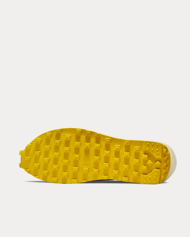 Nike x Sacai x UNDERCOVER LDWaffle Black and Bright Citron Low Top Sneakers - 5