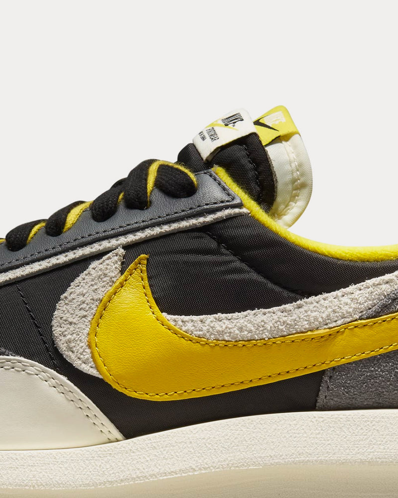 Nike x Sacai x UNDERCOVER LDWaffle Black and Bright Citron Low Top Sneakers - 6