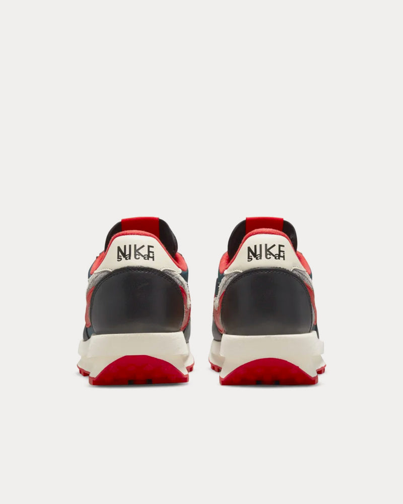 Nike x Sacai x UNDERCOVER LDWaffle Midnight Spruce and University Red Low Top Sneakers - 4