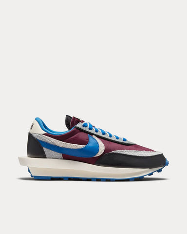 Nike x Sacai x UNDERCOVER LDWaffle Night Maroon and Team Royal Low Top Sneakers