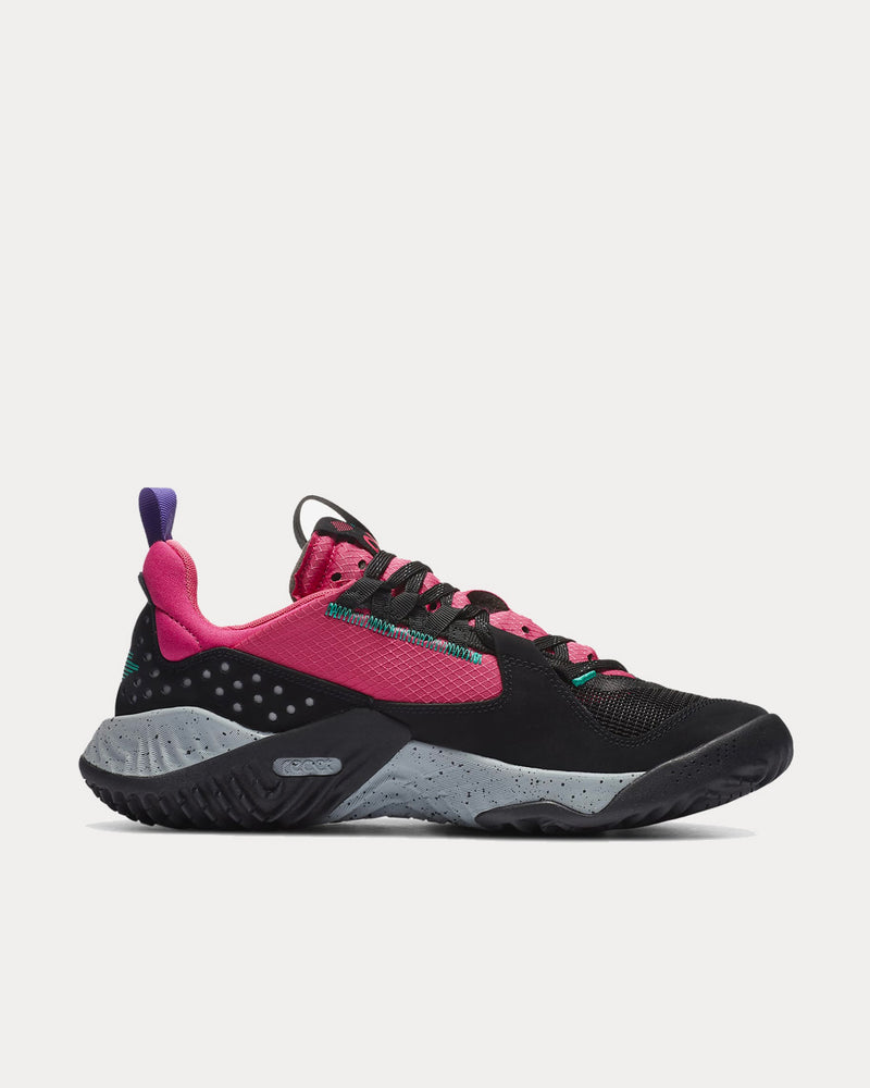 Jordan Delta Black Court Purple Low Top Sneakers - 1