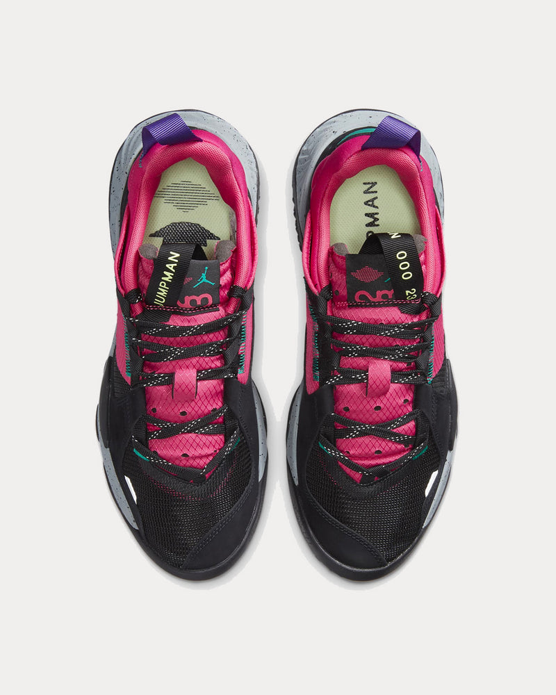 Jordan Delta Black Court Purple Low Top Sneakers - 3