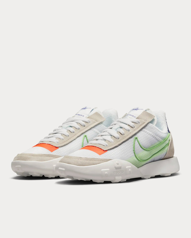 Nike Waffle Racer 2X Desert Sand / Summit White / Hyper Crimson / Mean Green Running Shoes - 2