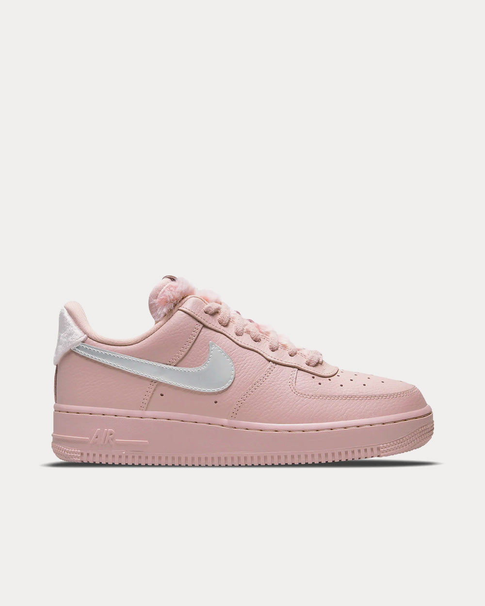 Nike Air Force 1 07 Pink Oxford Cedar Metallic Silver Low Top Sneakers Sneak in Peace