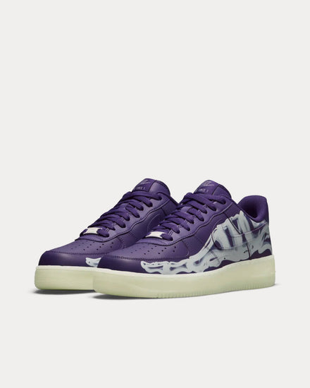 Nike Air Force 1 'Purple Skeleton' Low Top Sneakers - 2
