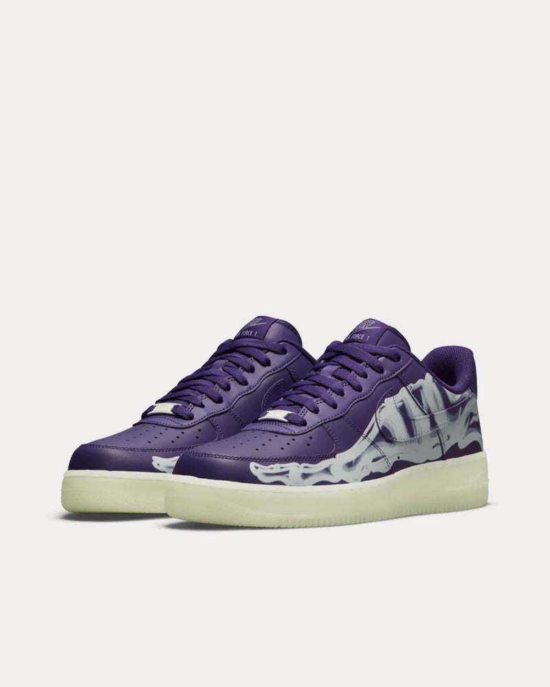 Nike Air Force 1 'Purple Skeleton' Low Top Sneakers - 2