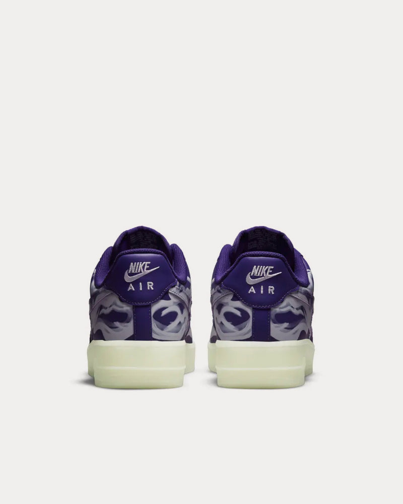 Nike Air Force 1 'Purple Skeleton' Low Top Sneakers - 3