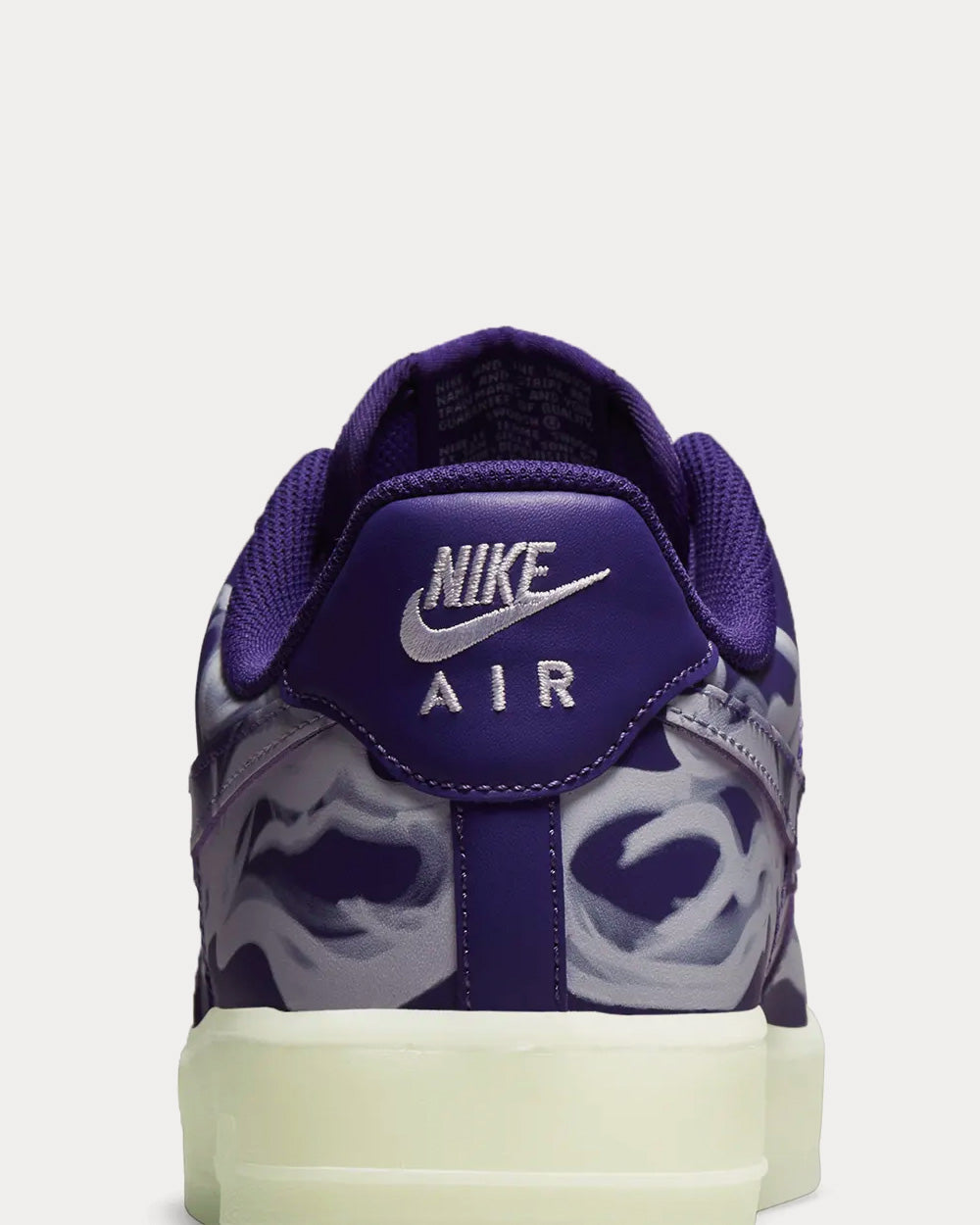 Nike - Air Force 1 'Purple Skeleton' Low Top Sneakers