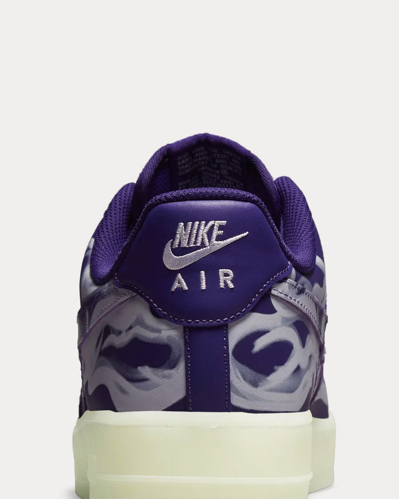 Nike Air Force 1 'Purple Skeleton' Low Top Sneakers - 5