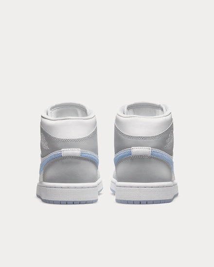 Jordan Air Jordan 1 Mid White / Aluminium / Wolf Grey High Top Sneakers - 4