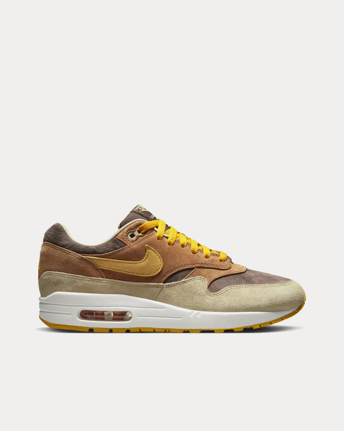 in stand houden Oppervlakte lekken Nike Air Max 1 'Ugly Duckling' Pecan & Yellow Ochre Low Top Sneakers -  Sneak in Peace