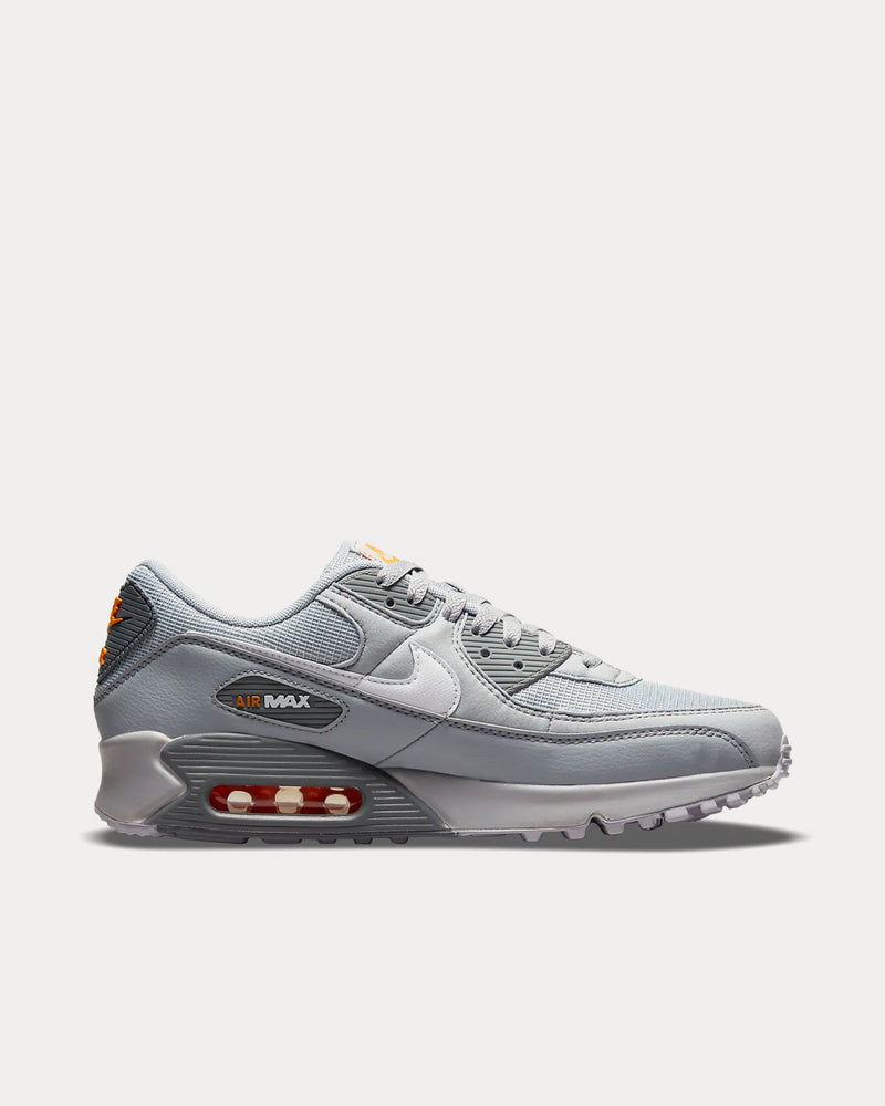 Nike Men's Air Max 90 Wolf Grey Kumquat Cool Grey White Low