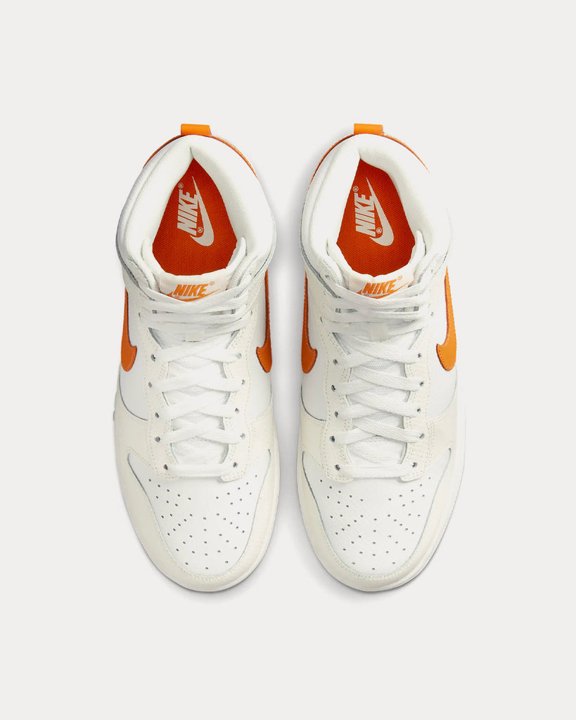 White and orange nike high on sale tops