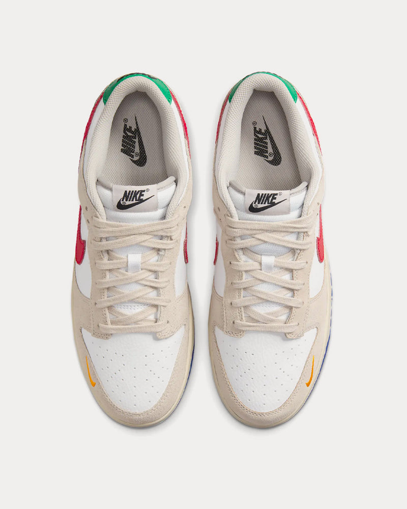 Nike Dunk Low Light Iron Ore / White / Game Royal / University Red Low Top Sneakers - 2