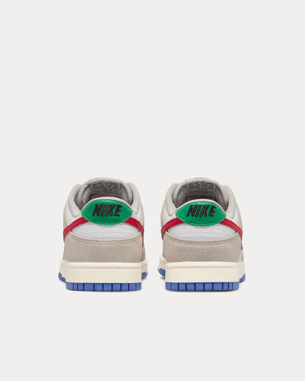Nike Dunk Low Light Iron Ore / White / Game Royal / University Red Low Top Sneakers - 4