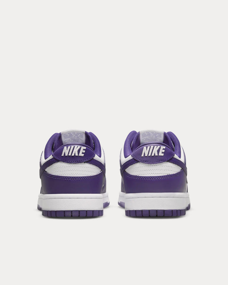 Nike Dunk Low Retro White / Total Orange / Court Purple Low Top Sneakers - 4