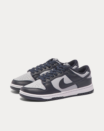 Nike Men's Dunk Low Retro Wolf Grey Dark Obsidian Total Orange