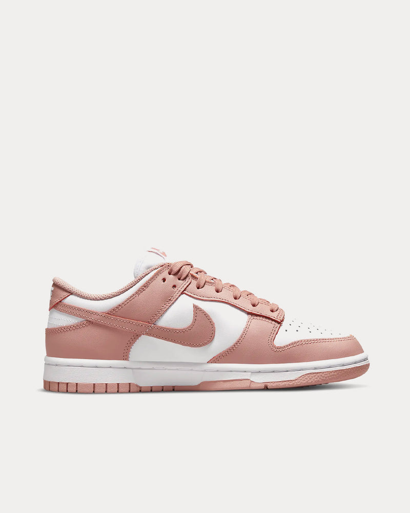 Nike Dunk Low White / Rose Whisper Low Top Sneakers - 1