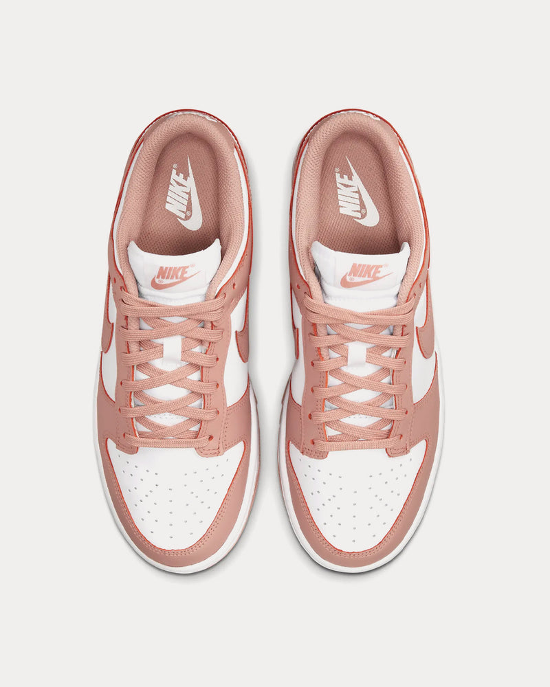 Nike Dunk Low White / Rose Whisper Low Top Sneakers - 2