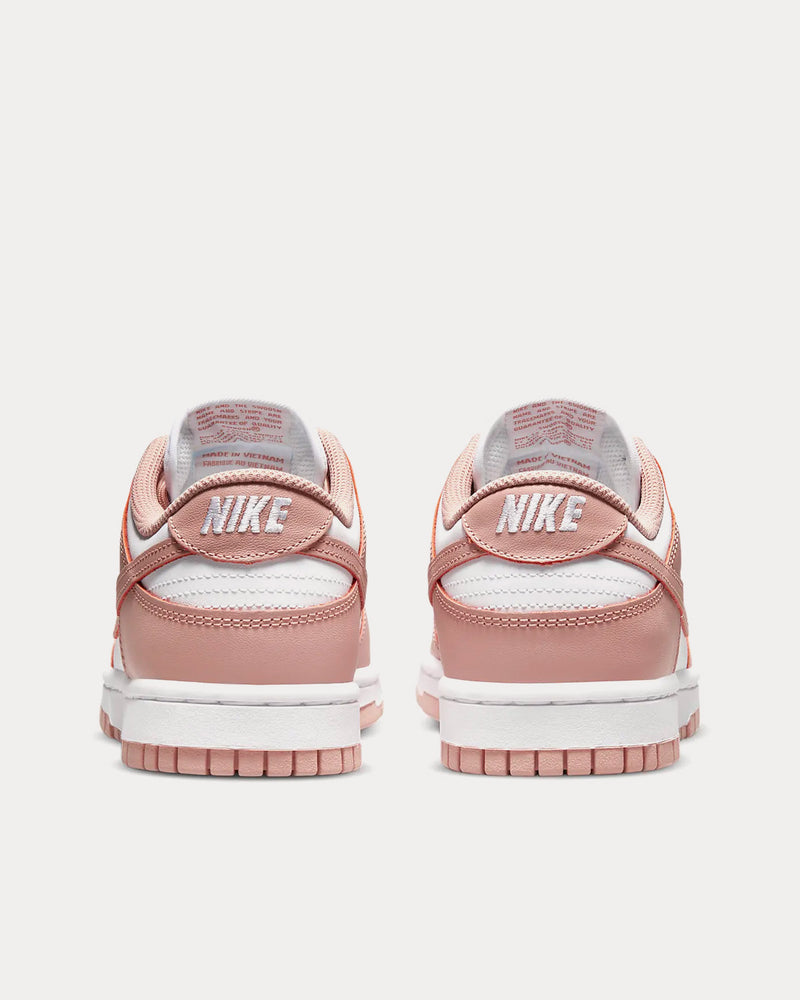 Nike Dunk Low White / Rose Whisper Low Top Sneakers - 4